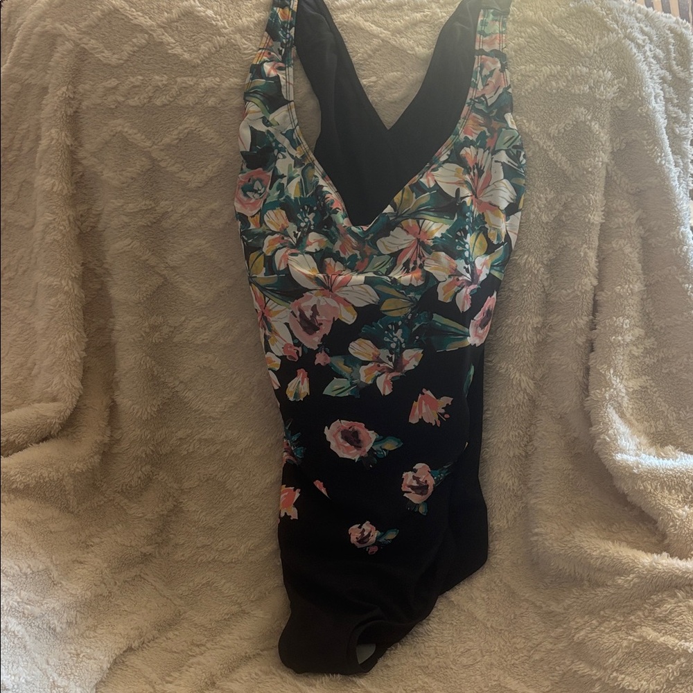 Woman’s size 26 Floral Black  Piece Swimsuits for all